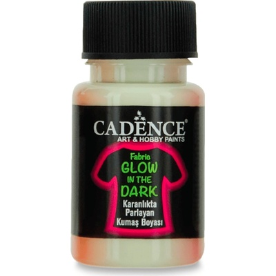 Cadence Barva na textil svítící ve tmě 50 ml světle zelená