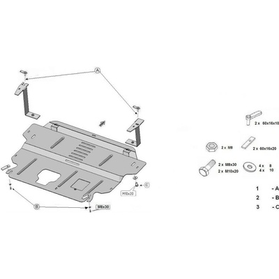 Kryt pod motor HYUNDAI i30 Hatch all - Plech - 8595698040275