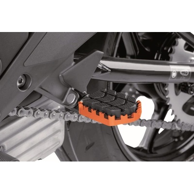 PUIG Stupačky bez adaptéru PUIG ENDURO 7587T oranžová s gumou