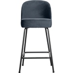 WOOOD Син кадифен бар стол (височина на седалката 64 cm) Vogue - WOOOD (800294-T)