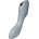 Satisfyer Curvy Trinity 3 - вибратор с въздушни вълни 2в1 - сив