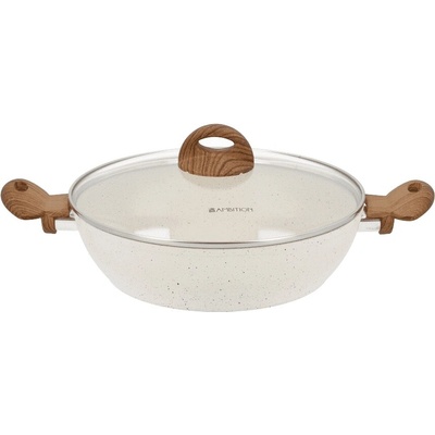 Hluboká pánev s poklicí 28cm AMBITION Nature 80037 3,8L Nepřilnavá