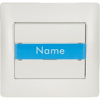 ELMARK Rhyme ЗbЪНЧЕb БУТОН С ТАБЕЛКА БЯЛ МЕТАЛИК (11181b)