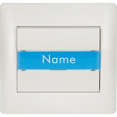 ELMARK Rhyme ЗbЪНЧЕb БУТОН С ТАБЕЛКА БЯЛ МЕТАЛИК (11181b)