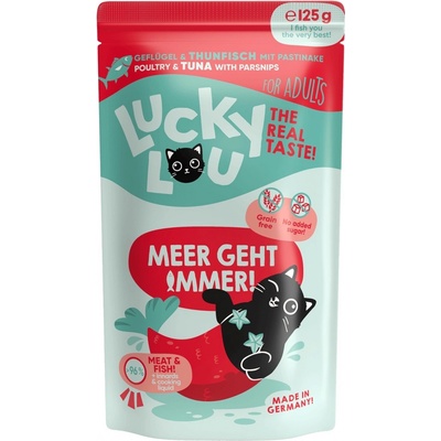 Lucky Lou Adult drůbež s tuňákem a pastiňákem 125 g