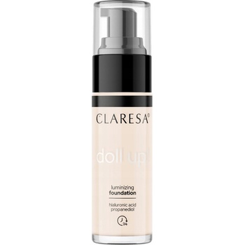Claresa Doll Up! rozjasňujúci make-up pre prirodzený vzhľad 02 Light 34 g