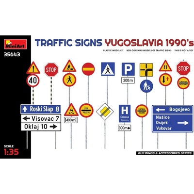MiniArt Yugoslavia Traffic Signs 1990's 1:35
