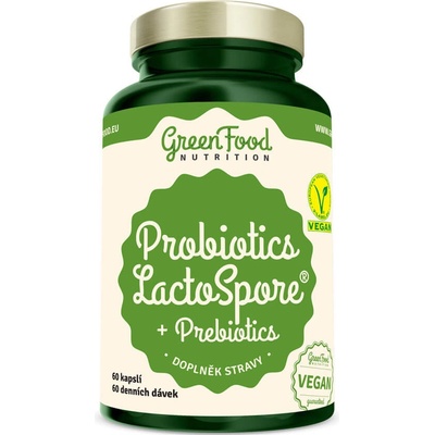 GreenFood Nutrition Probiotika LactoSpore + Prebiotics 60 kapsúl
