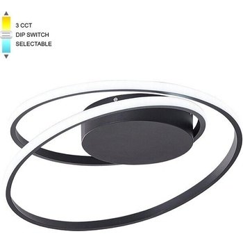 VITO LED Плафон RING 38 38W, 3xCCT-DIP, черен - VITO (2026370)