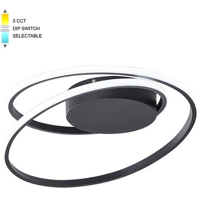 VITO LED Плафон RING 38 38W, 3xCCT-DIP, черен - VITO (2026370)