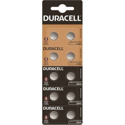 Duracell Батерии алкални Duracell LR44, 1.5V, 10бр (DRLR44)