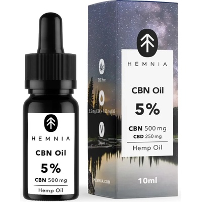 Hemnia Good Night´s Sleep Konopný olej 5% 500 mg CBN 250 mg CBD 10 ml