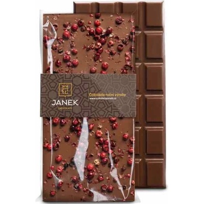 Čokoládovna Janek 34% Mléčná s pepřem 85 g