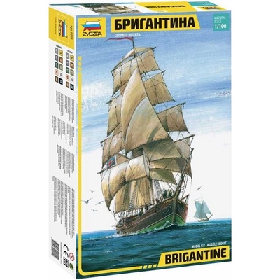 Zvezda Model Kit anglická Brigantina9011 1:100