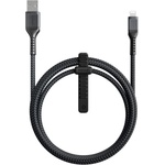 Nomad Kevlar USB-A to Lightning Cable - здрав кевларен кабел за устройства с Lightning порт (150 см) (черен)