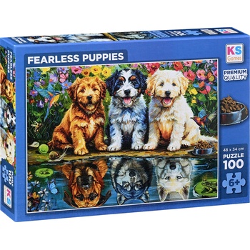 KS Games Пъзел KS Games от 100 части - Безстрашни кученца (31503)