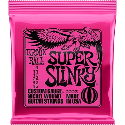 Ernie Ball 2223 Super Slinky, Струни за електрическа китара 09-42 (Super Slinky 09-42)