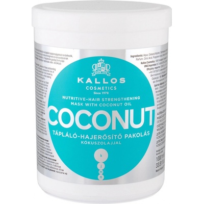 Kallos KJMN Coconut maska na vlasy s kokosovým olejom 1000 ml
