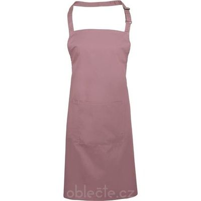 Premier Zástěra s laclem a kapsou na břiše Colours PR 154 rose