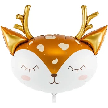 Image 1 of PartyDeco Фолиев Коледен балон - Елен 73 х 64 см