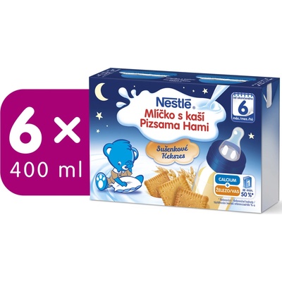 Nestlé mlíčko s kaší sušenkové 6 x 2 x 200 ml