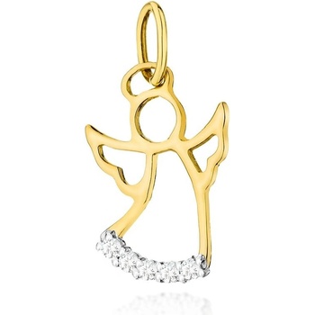 Blink Blink Zlatý diamantový prívesok ANJEL 4620ZDB