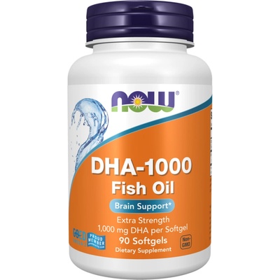 Now Foods DHA-1000 Podpora mozgu extra sila 90 mäkkých gélov