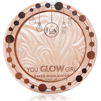 J. Cat Beauty You Glow Girl печен хайлайтър цвят 111 Seaside Frost 8.5 гр