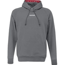 CCM Mikina CCM Team Fleece Pullover Hoodie JR, šedá