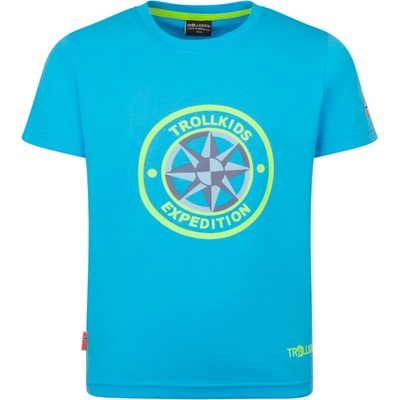 DĚTSKÉ TRIKO TROLLKIDS WINDROSE, POOL BLUE / WILD LIME