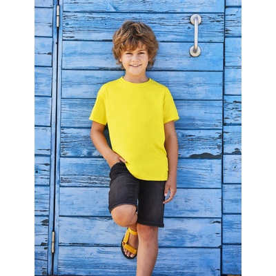 Fruit of the Loom Yellow T-shirt for Children Original žltá
