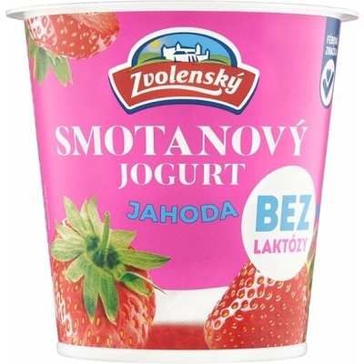 Zvolenský smotanový jogurt jahoda bez laktózy 145 g