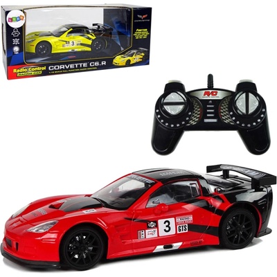 AMEWI Trade e.K. RC Drift Car Corvette C6.R 4WD LED RTR licencovaná červená 1:18