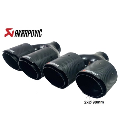 Накрайник за ауспух Akrapovic N138 Ø61мм 2бр (AH257138)