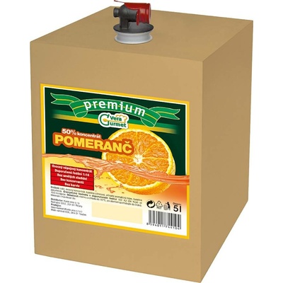 Vera Gurmet Pomeranč PREMIUM koncentrát 1:14 5 l