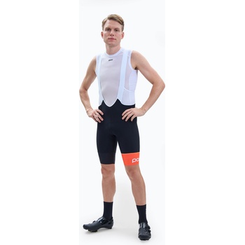 POC Мъжки шорти за колоездене POC Essential Road VPDs Bib Shorts uranium black/hydrogen white