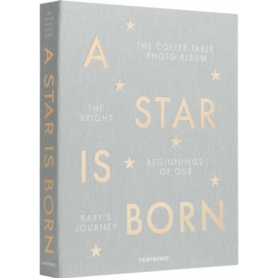 Fotoalbum A STAR IS BORN, šedá, Printworks