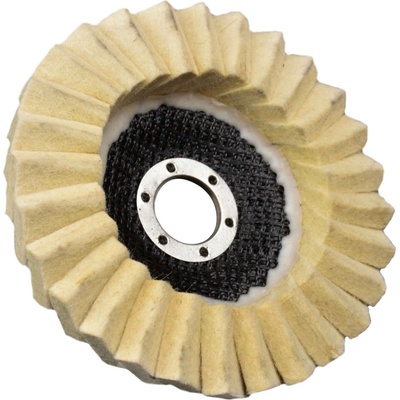 Leštiaci kotúč lamelový filcový 125 x 22 mm, hrúbka filcu 4 mm, GEKO