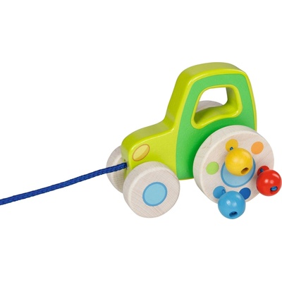 Goki Tahací dřevěný traktor