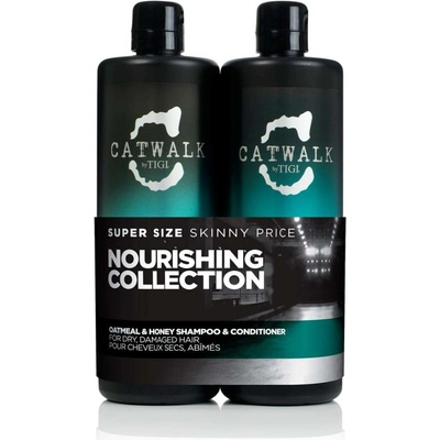TIGI Catwalk šampon pro suché a poškozené vlasy 750 ml + vyživující kondicionér pro suché a poškozené vlasy 750 ml kosmetická sada