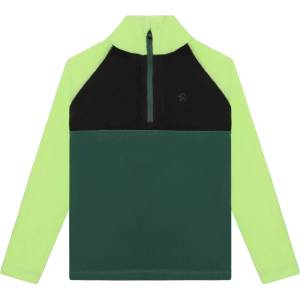 Color Kids Детски поларен пуловер Color Kids Kid's Fleece Pulli Colorblock Fleece jumper - Sharp Green - размер 116 (EU) (704-6328-0315)