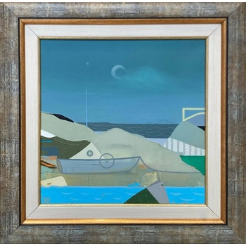 Image 1 of Абстрактна картина с морски пейзаж " Хоризонтът"