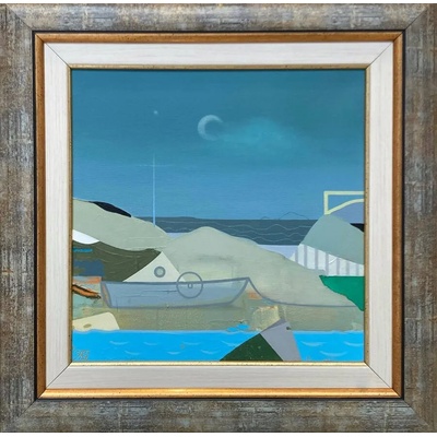 Абстрактна картина с морски пейзаж " Хоризонтът"