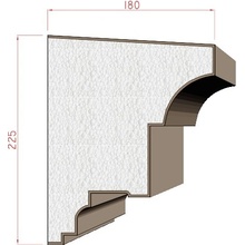 Dekora Stuck - průběžná římsa 2000x225x180mm č. 315050