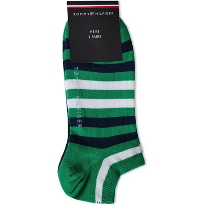 Tommy Hilfiger Чорапи Tommy Hilfiger Men's Duo Striped Trainer Socks - Olympic Green