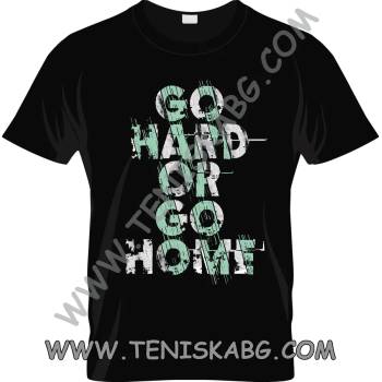 Image 1 of Fruit of the Loom Тениска - Go hard or go home