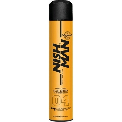 Nishman Lak na vlasy 04 Extra silná fixácia 400 ml
