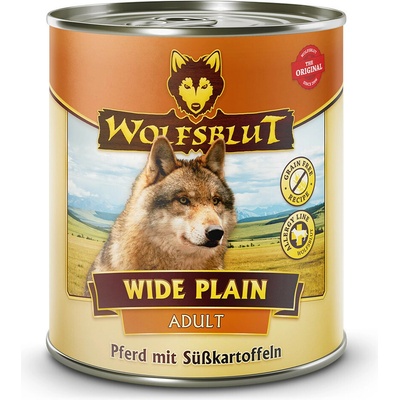 Wolfblut Wide Plain Horse meat with sweet potatoes Mono 800 g