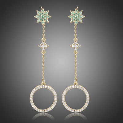 Victoria Filippi náušnice Swarovski Elements Cracchiola E0394 zlatá