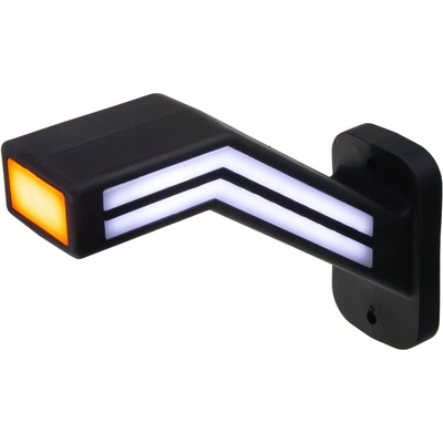 Poziční LED (tykadlo) gumové pravé - červeno/bílo/oranžové, 12-24V,ECE